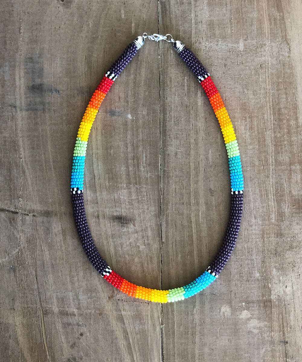 EARNN009_a Rainbow Necklace - Image 1