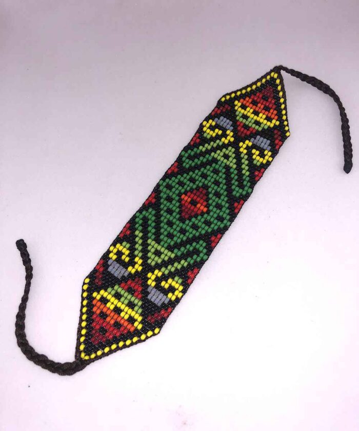 Handmade Shamanic Beaded Amulet - Image 1