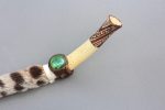 Limited Edition Grey Lynx Fur Bone Blow Pipe - Image 3